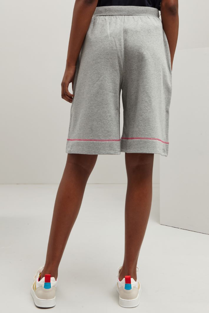 Shorts in jersey - GRIGIO CHIARO - Fashion Market - 4