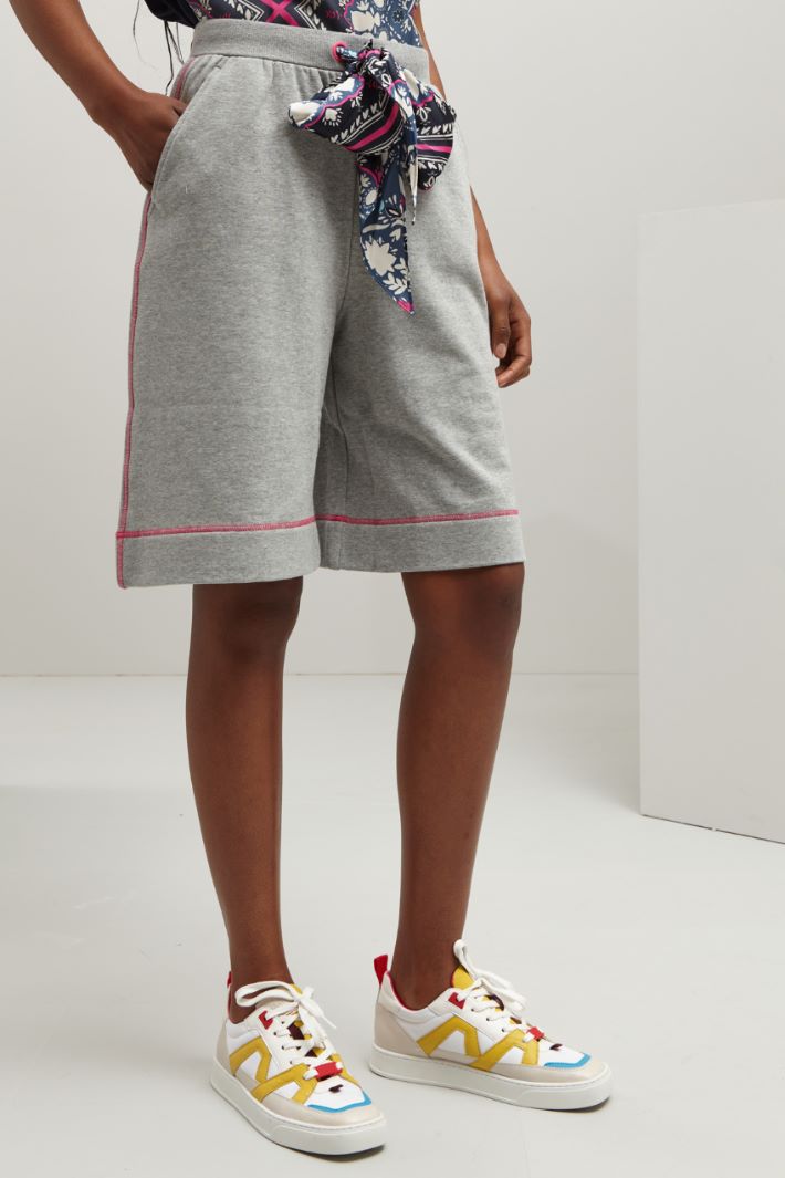 Shorts in jersey - GRIGIO CHIARO - Fashion Market - 2