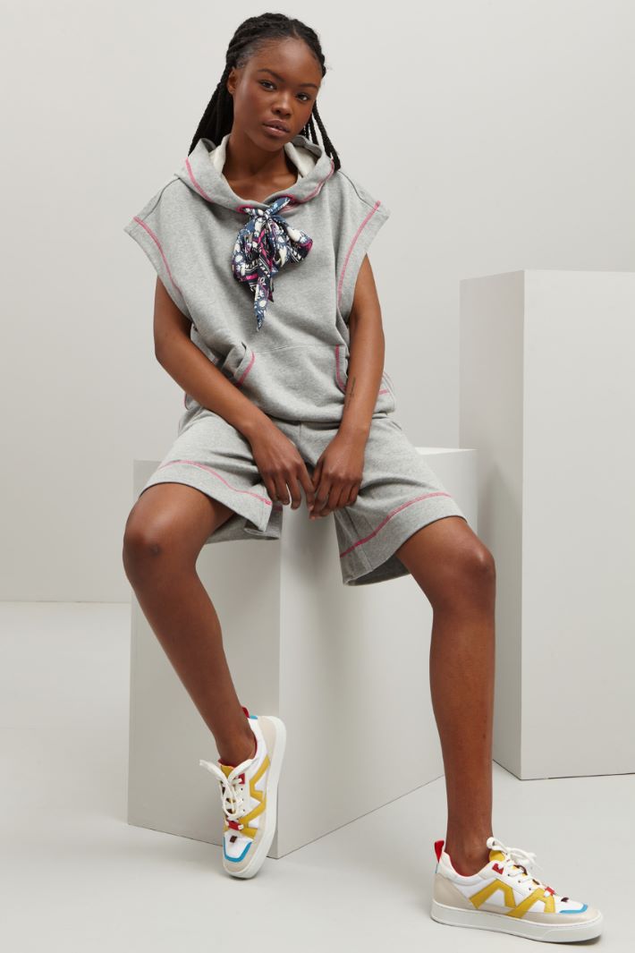 Shorts in jersey - GRIGIO CHIARO - Fashion Market
