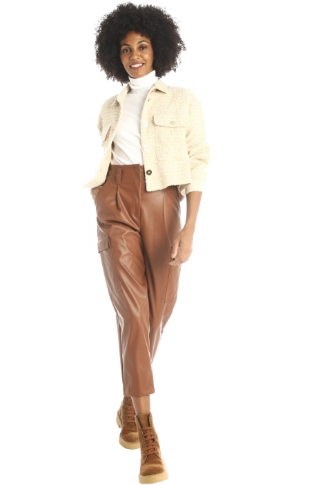 Pantaloni baggy in similpelle - Fashion Market