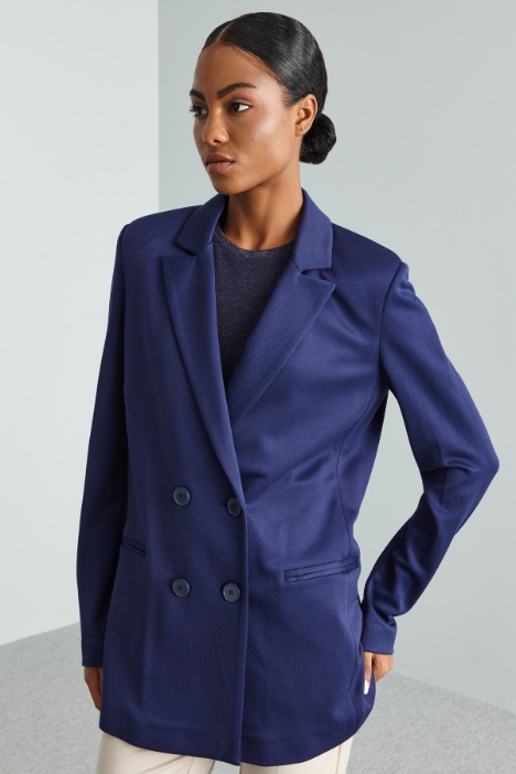 Blazer in jersey diagonale - Fashion Market