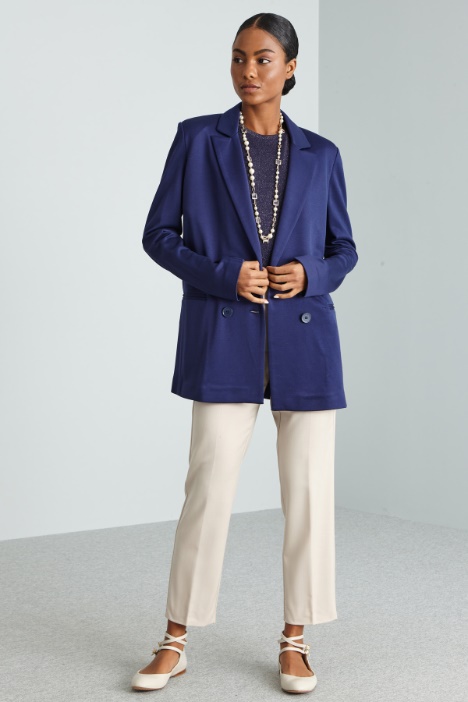 Blazer in jersey diagonale - Fashion Market