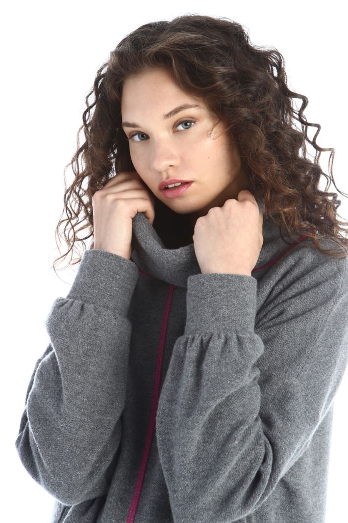 Felpa in lana - GRIGIO - Fashion Market - 4