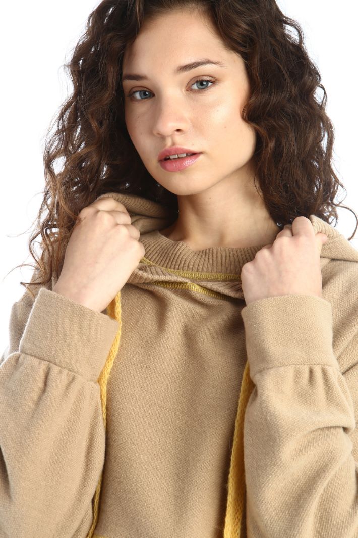 Felpa oversize - CAMMELLO - Fashion Market - 4