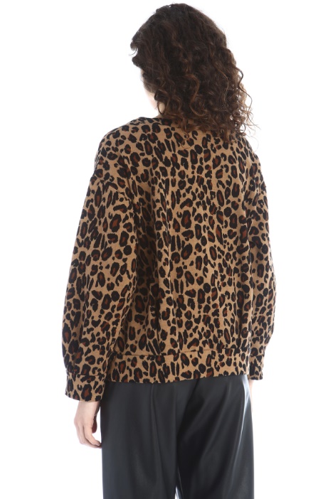 Felpa con decorazioni microstrass - Fashion Market