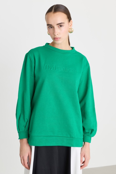 Felpa oversize con coulisse - Fashion Market
