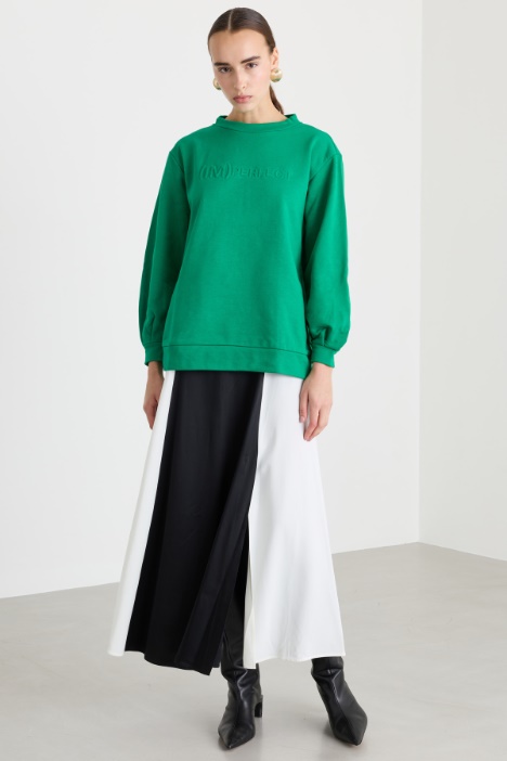 Felpa oversize con coulisse - Fashion Market