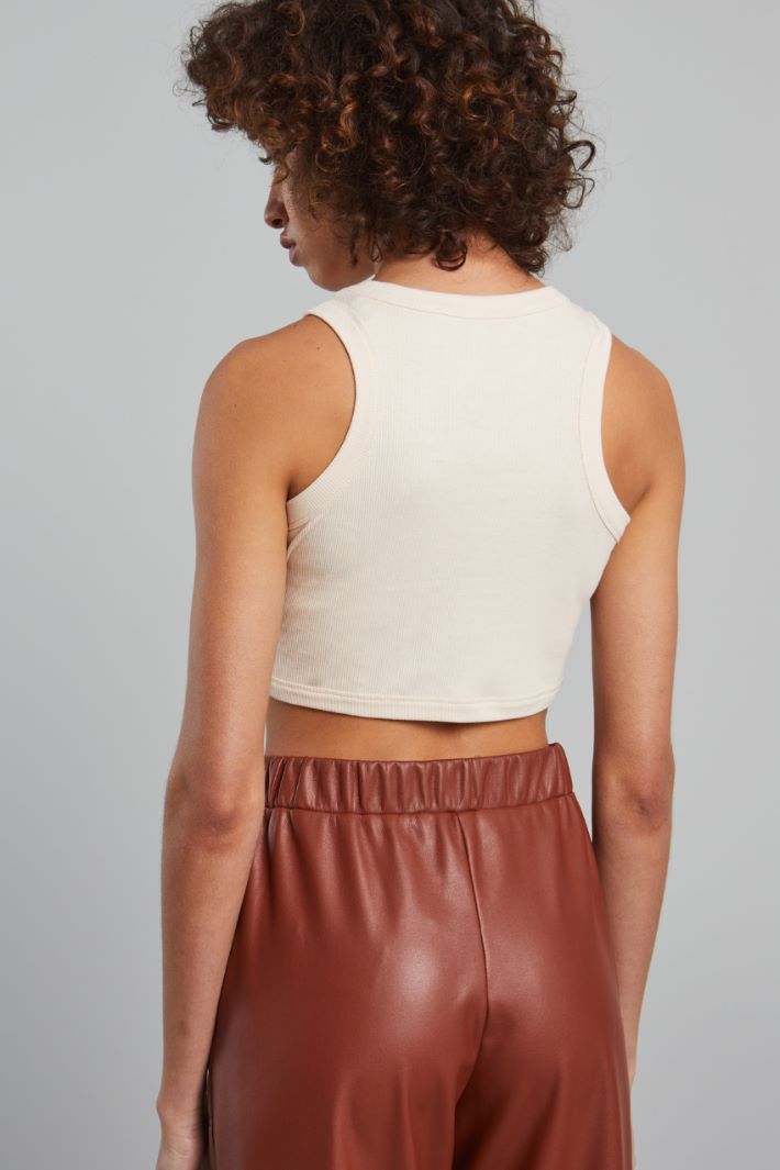 Crop top a coste - BURRO - Fashion Market - 4