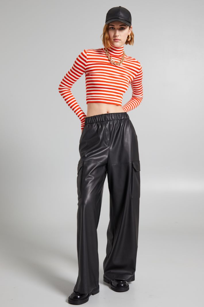 Dolcevita cropped - ARANCIONE PANNA - Fashion Market