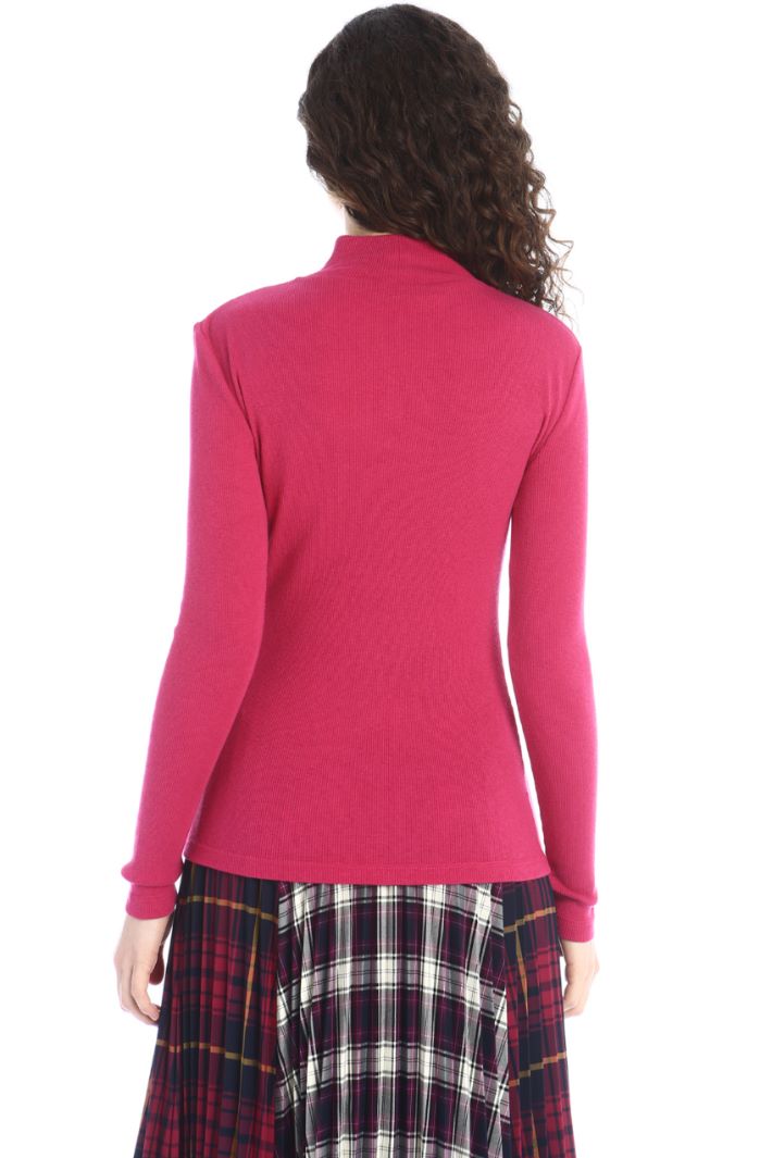 Dolcevita in lana e cotone - FUXIA - Fashion Market - 2