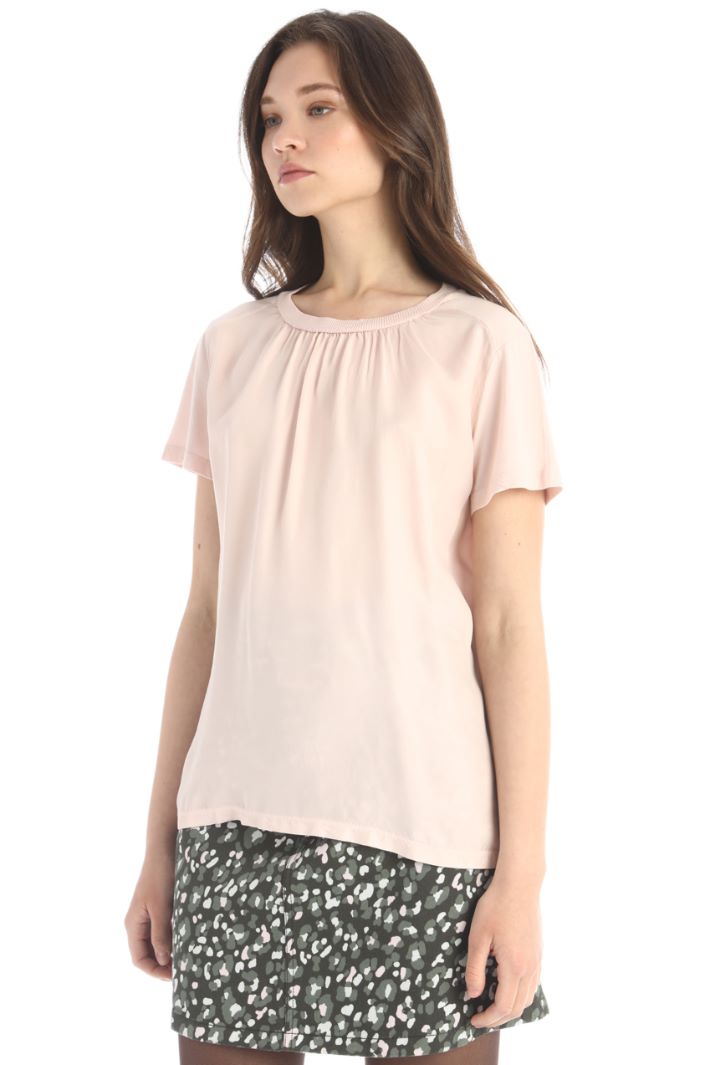 T-shirt in twill e jersey - ROSA CIPRIA - Fashion Market