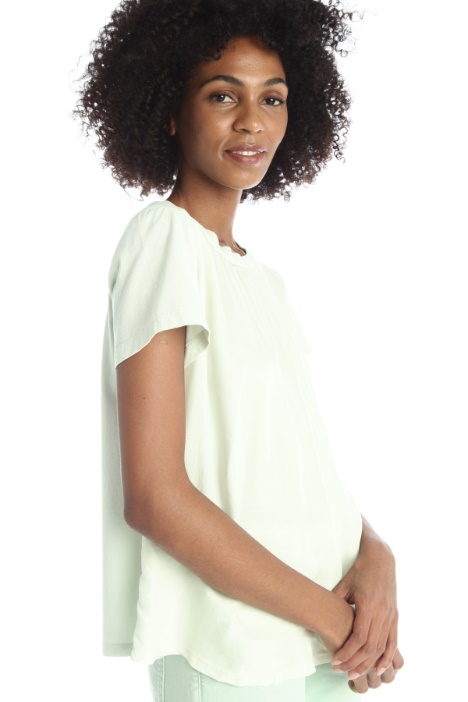 T-shirt in twill e jersey - Fashion Market