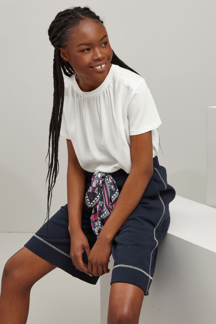 T-shirt in jersey - BIANCO - Fashion Market