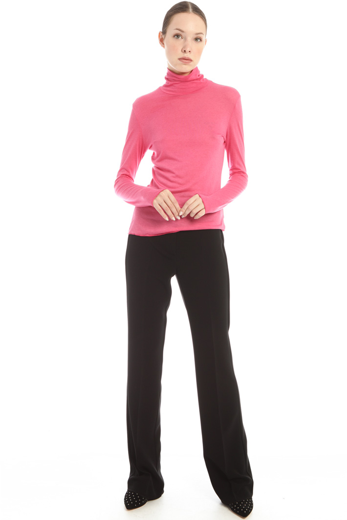 Dolcevita in jersey - ROSA - Fashion Market - 5
