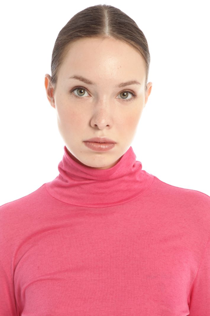 Dolcevita in jersey - ROSA - Fashion Market - 3