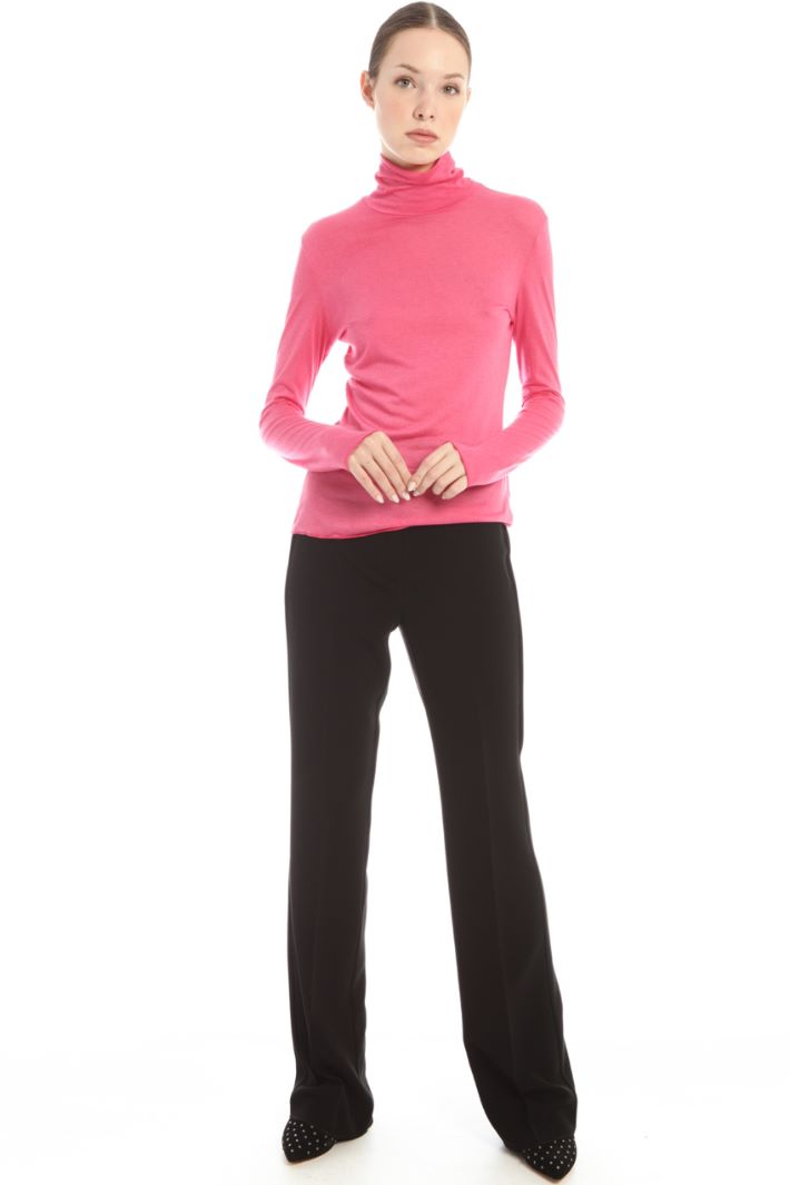 Dolcevita in jersey - ROSA - Fashion Market