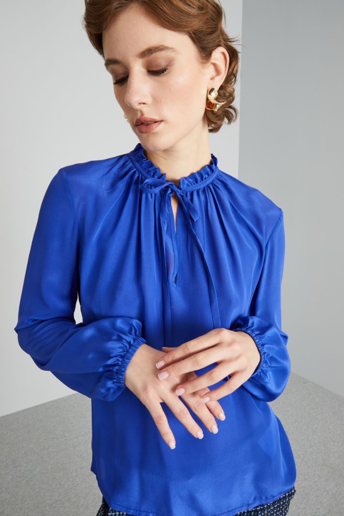 Blusa con rouches  - BLUETTE - Fashion Market - 3