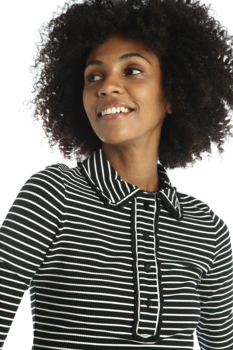 Polo in maglia a fantasia - Fashion Market