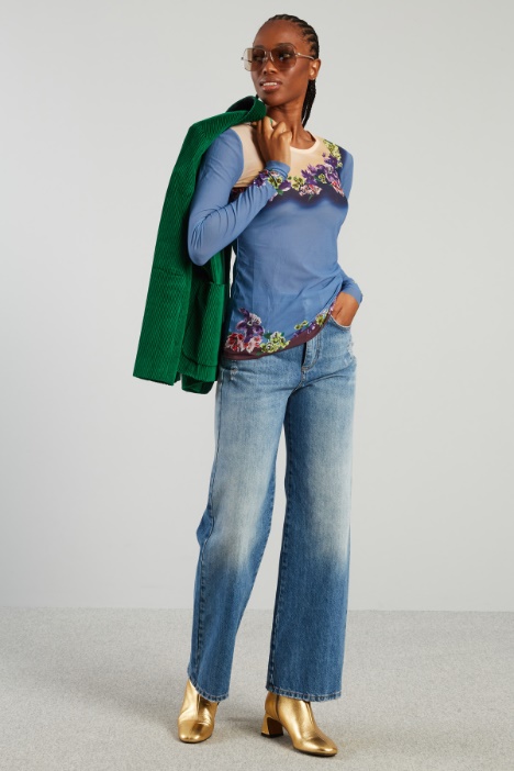 Top aderente stampato - Fashion Market