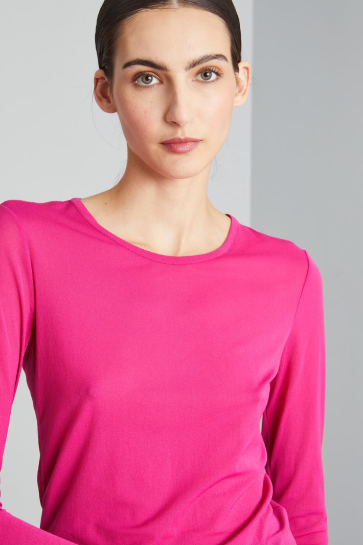 Top aderente stampato - FUXIA - Fashion Market - 3