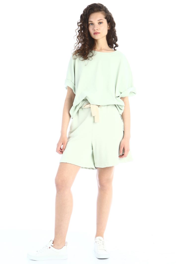T-shirt in jersey di cotone - VERDE PASTELLO - Fashion Market - 5