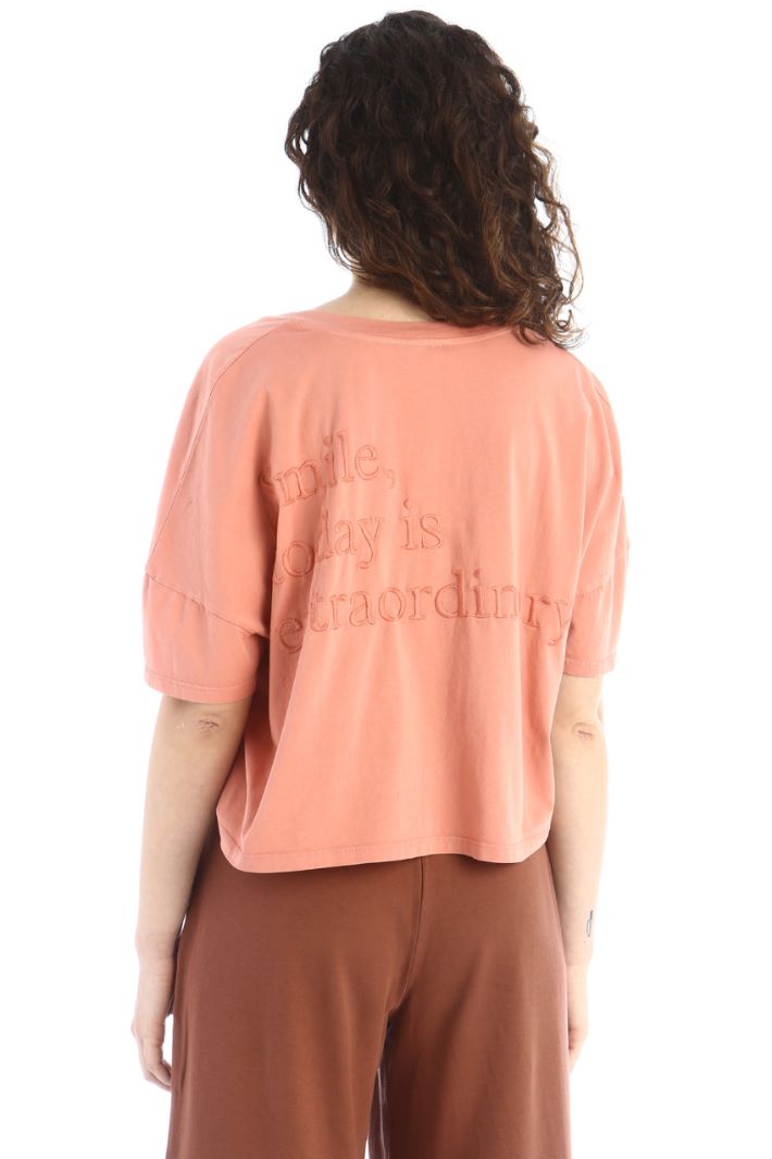 T-shirt ricamata sul retro - ROSA ANTICO - Fashion Market - 4