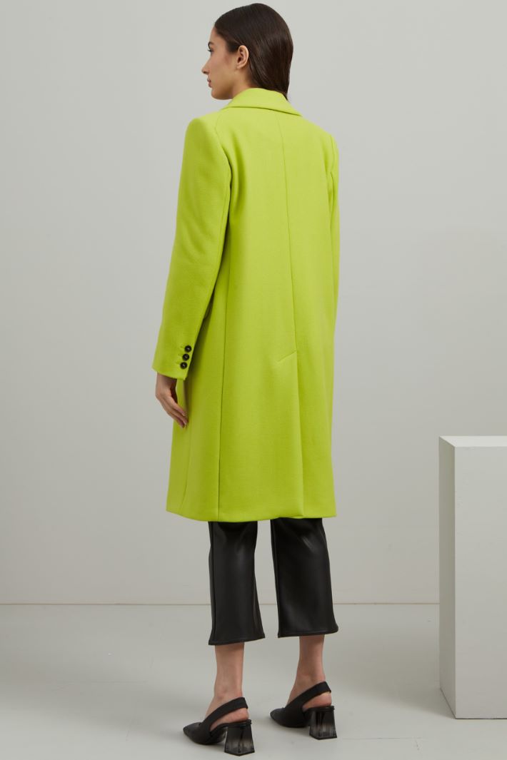Cappotto lungo in lana - LIME - Fashion Market - 4