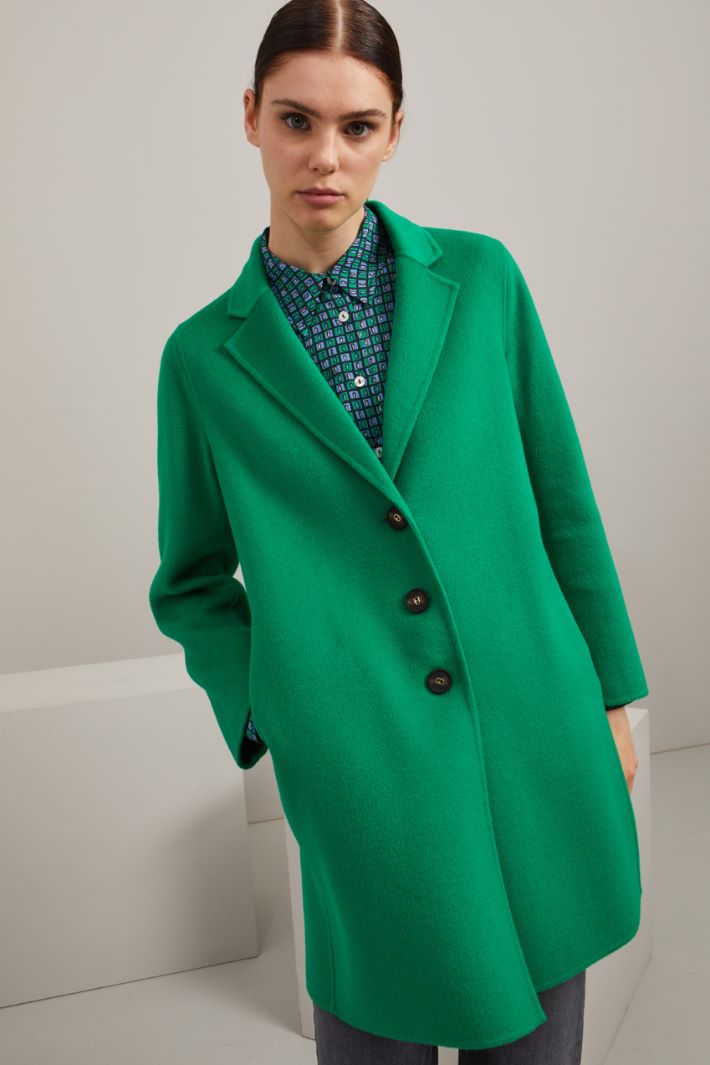 Cappotto monopetto - VERDE PRATO - Fashion Market - 2