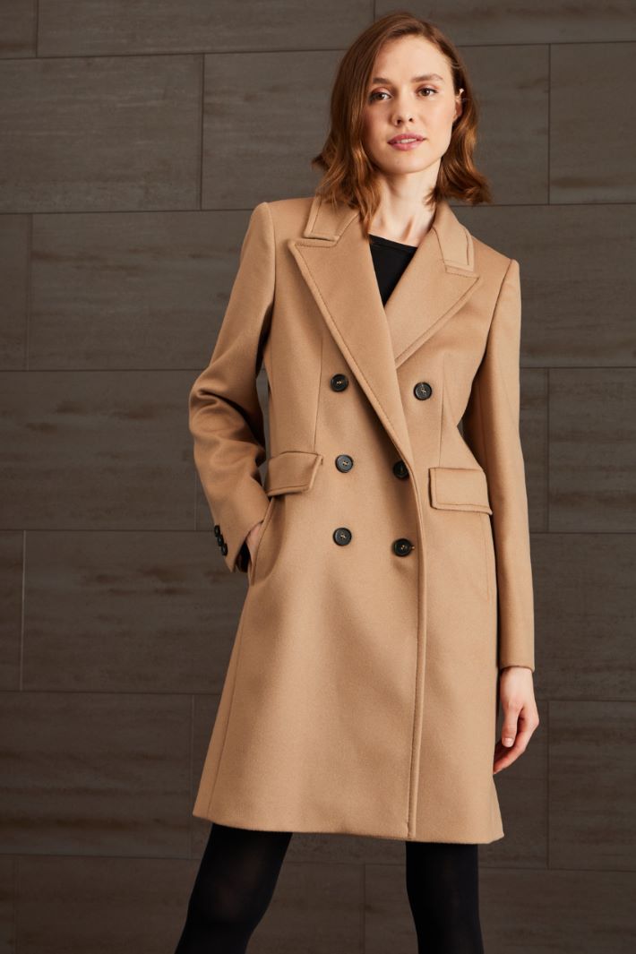 Cappotto in drap - BISCOTTO - Fashion Market - 2