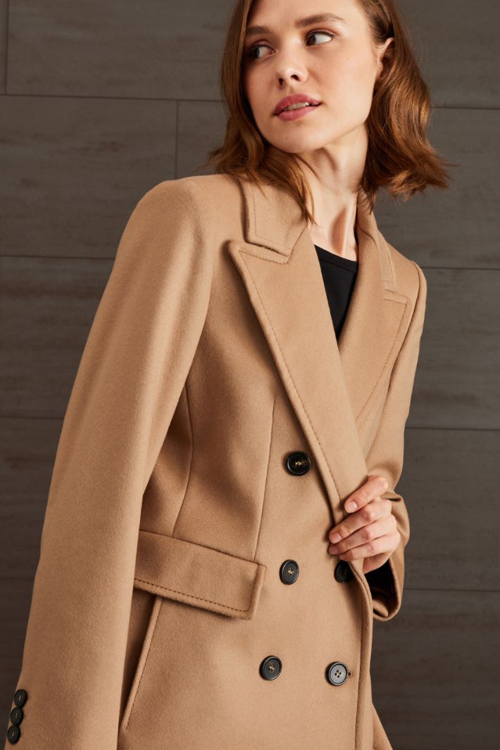 Cappotto in drap - BISCOTTO - Fashion Market - 3
