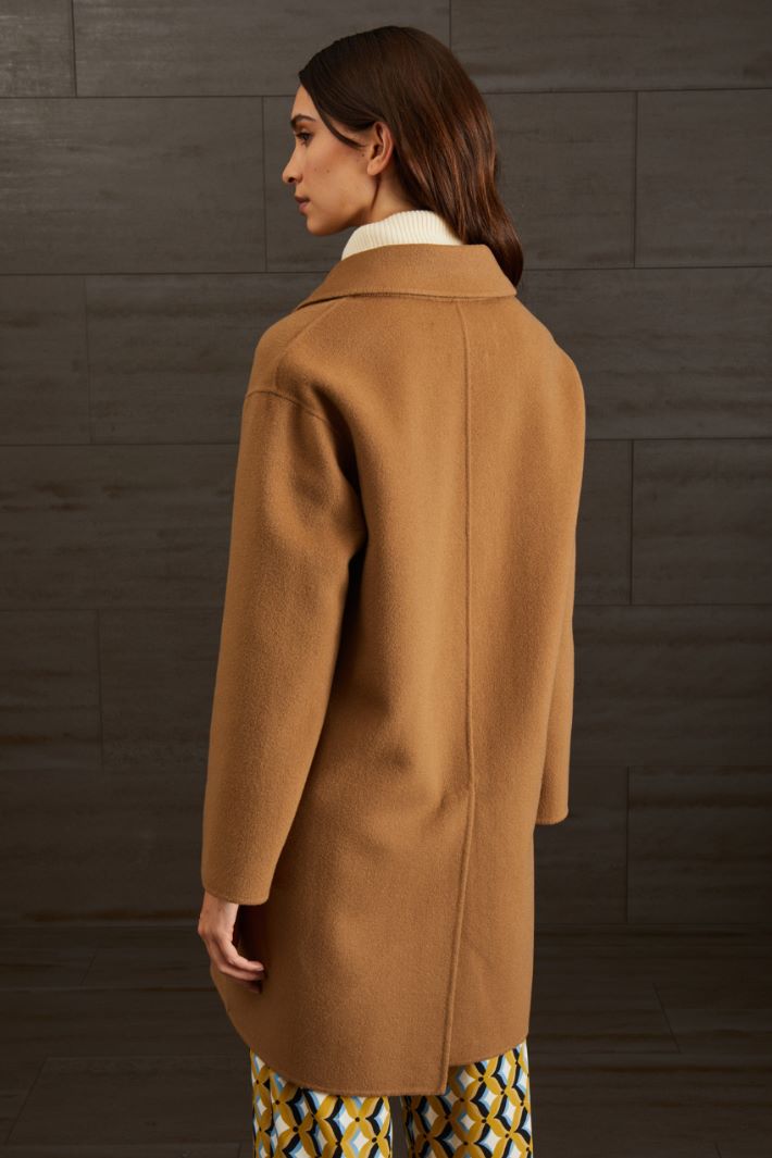 Cappotto in drap di lana - CAMMELLO - Fashion Market - 4