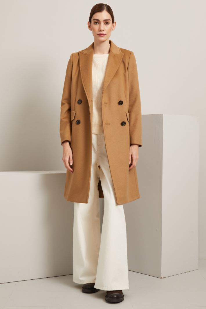 Cappotto in lana  - CAMMELLO - Fashion Market