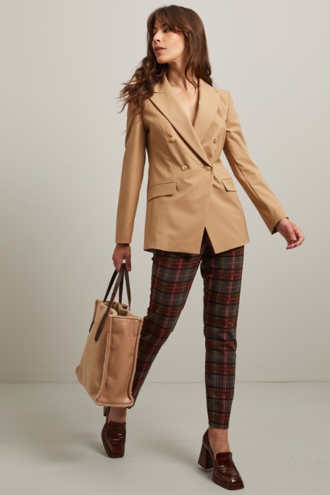 Blazer doppiopetto in viscosa - Fashion Market