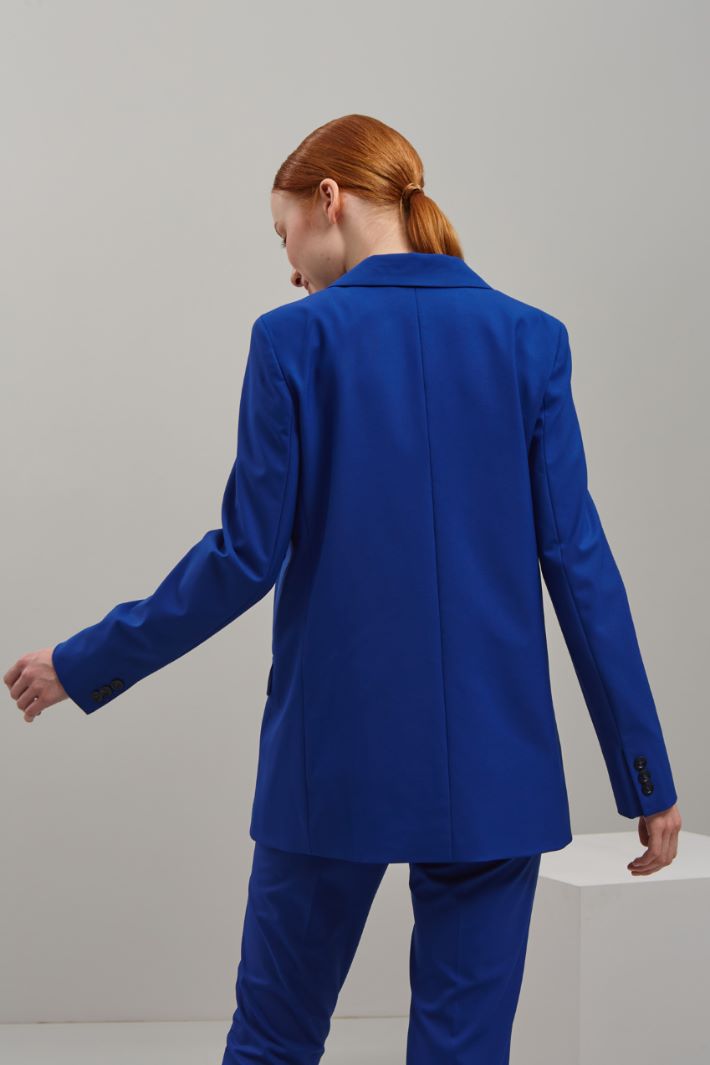 Blazer in viscosa stretch - BLUETTE - Fashion Market - 4