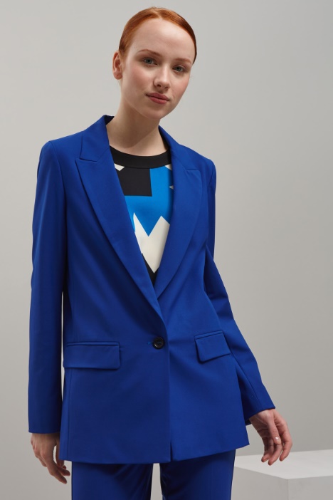 Blazer in viscosa stretch - Fashion Market