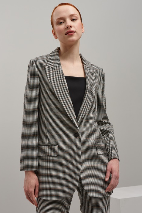 Blazer in lana stretch - Fashion Market
