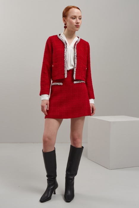 Giacca corta in tweed - Fashion Market