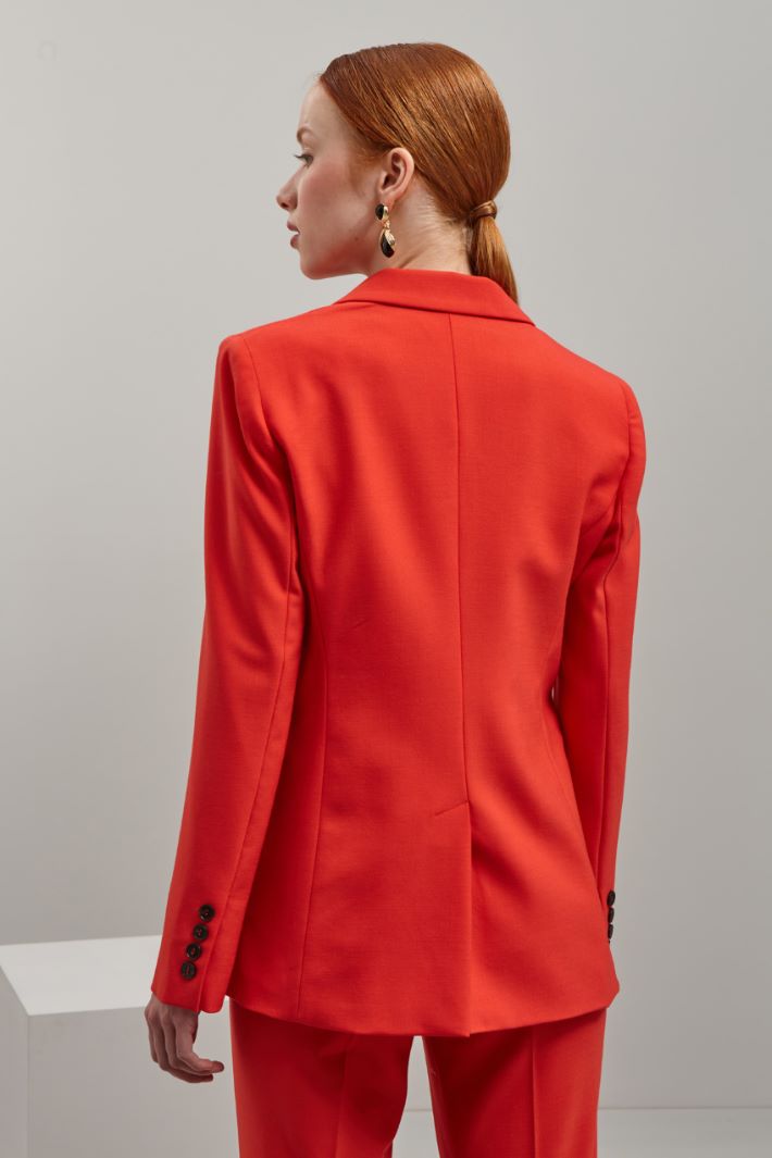 Blazer doppiopetto - ARANCIONE - Fashion Market - 4