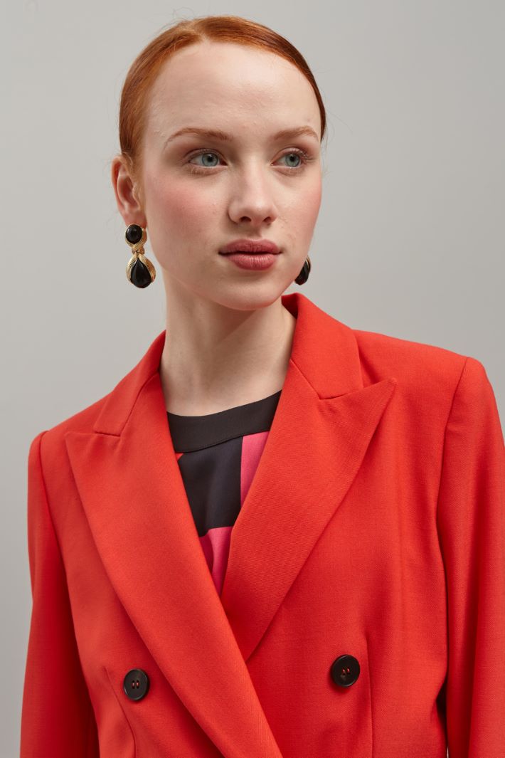 Blazer doppiopetto - ARANCIONE - Fashion Market - 3