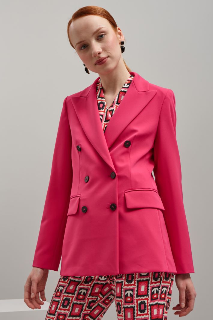 Blazer doppiopetto - FUXIA - Fashion Market