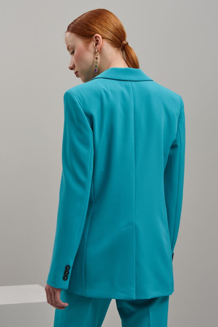 Blazer monopetto - TURCHESE - Fashion Market - 4