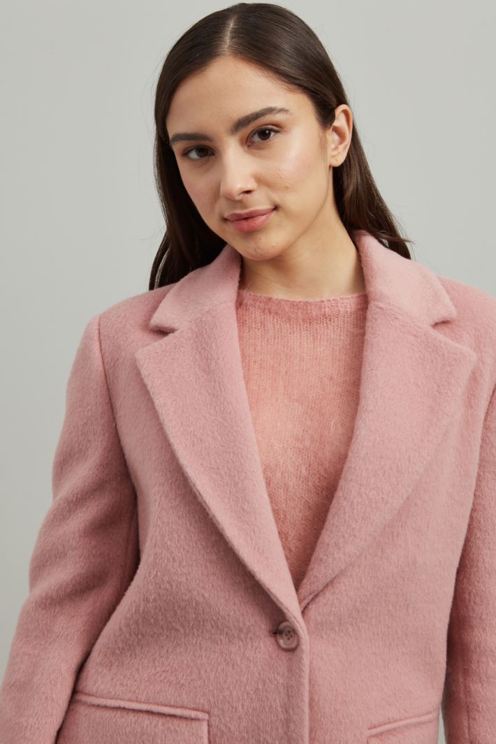 Blazer in misto mohair - ROSA ANTICO - Fashion Market - 3