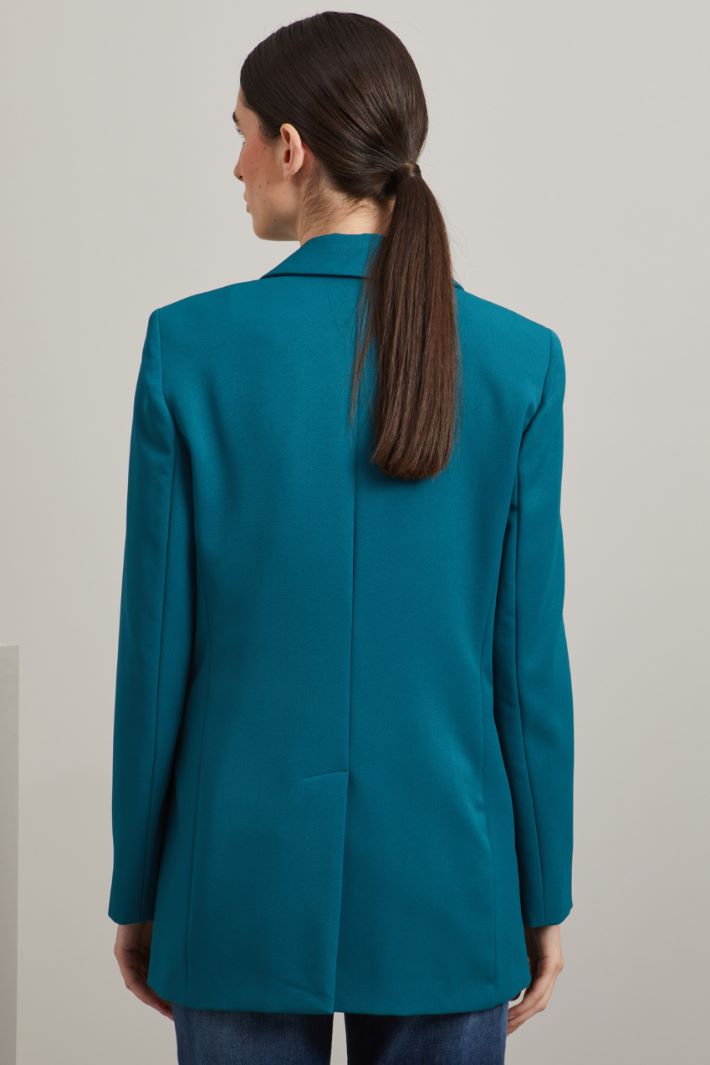 Blazer monopetto - PETROLIO - Fashion Market - 4