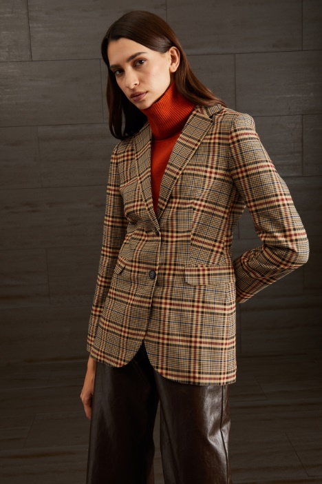 Blazer in tinto filo - Fashion Market