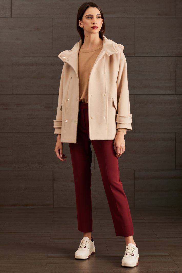 Caban con cappuccio - BEIGE - Fashion Market