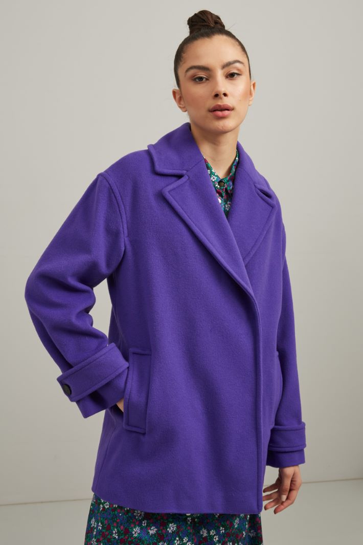 Caban in drap di lana - VIOLA - Fashion Market - 2