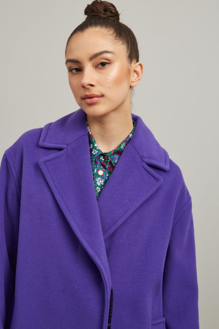 Caban in drap di lana - VIOLA - Fashion Market - 3
