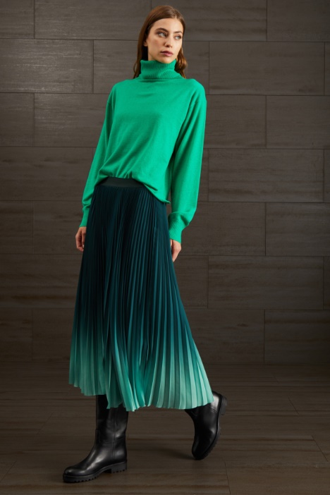 Gonna plissé in georgette - Fashion Market