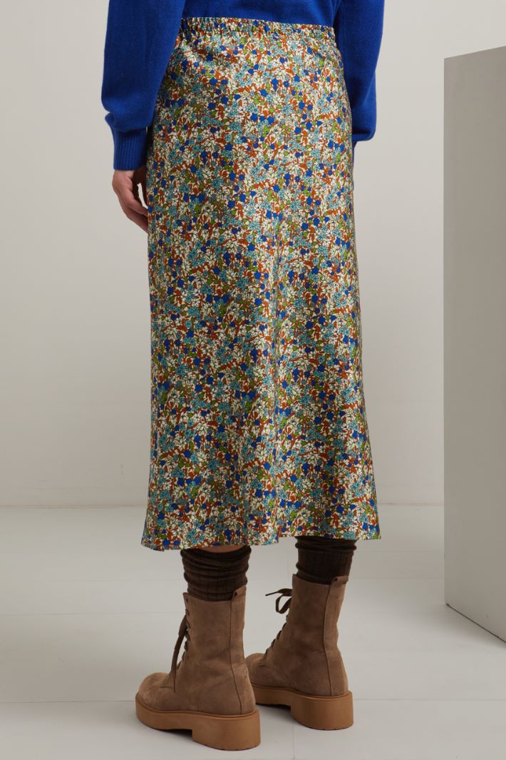 Gonna stampata - BLUETTE VERDE AZZURRO - Fashion Market - 4