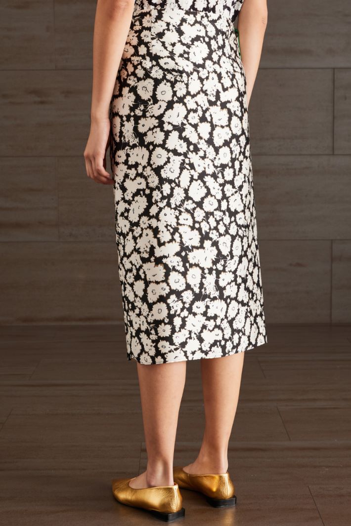 Gonna a portafoglio - AVORIO NERO BEIGE - Fashion Market - 4